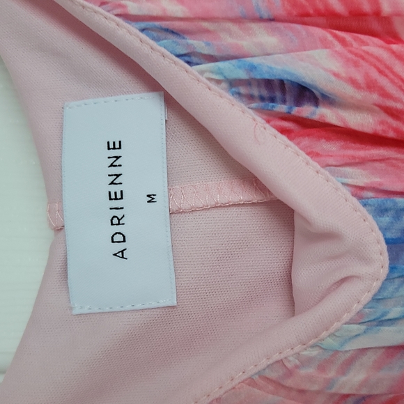 Pink Adjustable Strap Dress with Ruffle at Bottom - Picture 4 of 8